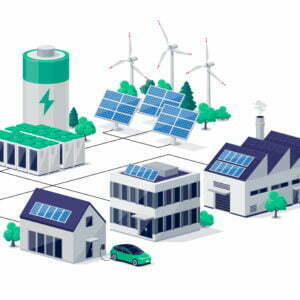 power renewabale energy electricity scheme with solar buildings